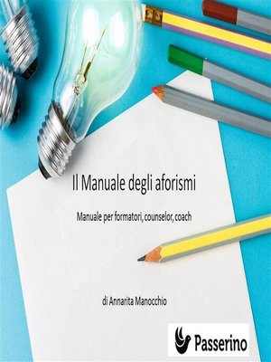 cover image of Il manuale degli aforismi